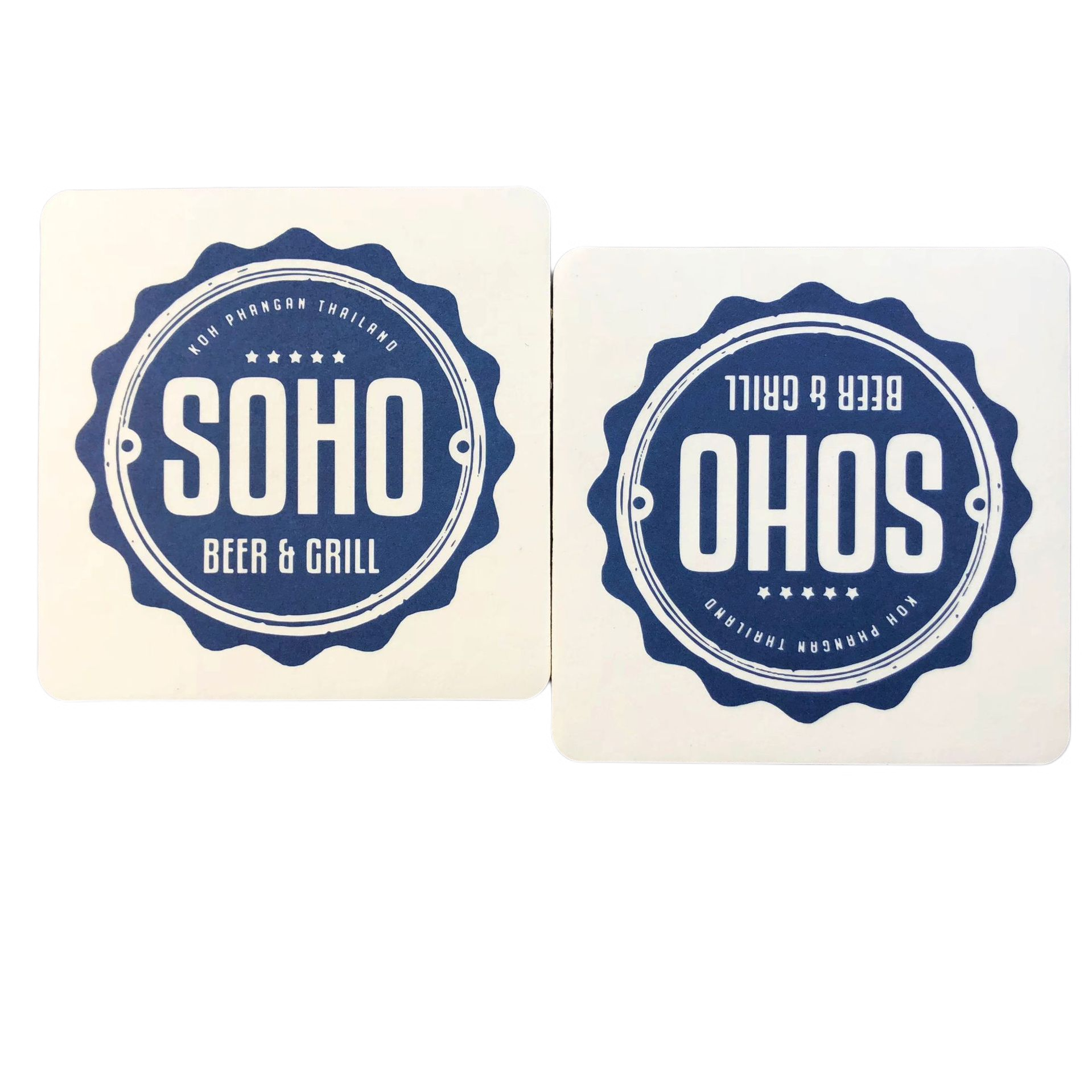 Square-Shape Absorbent Paper Coaster 2