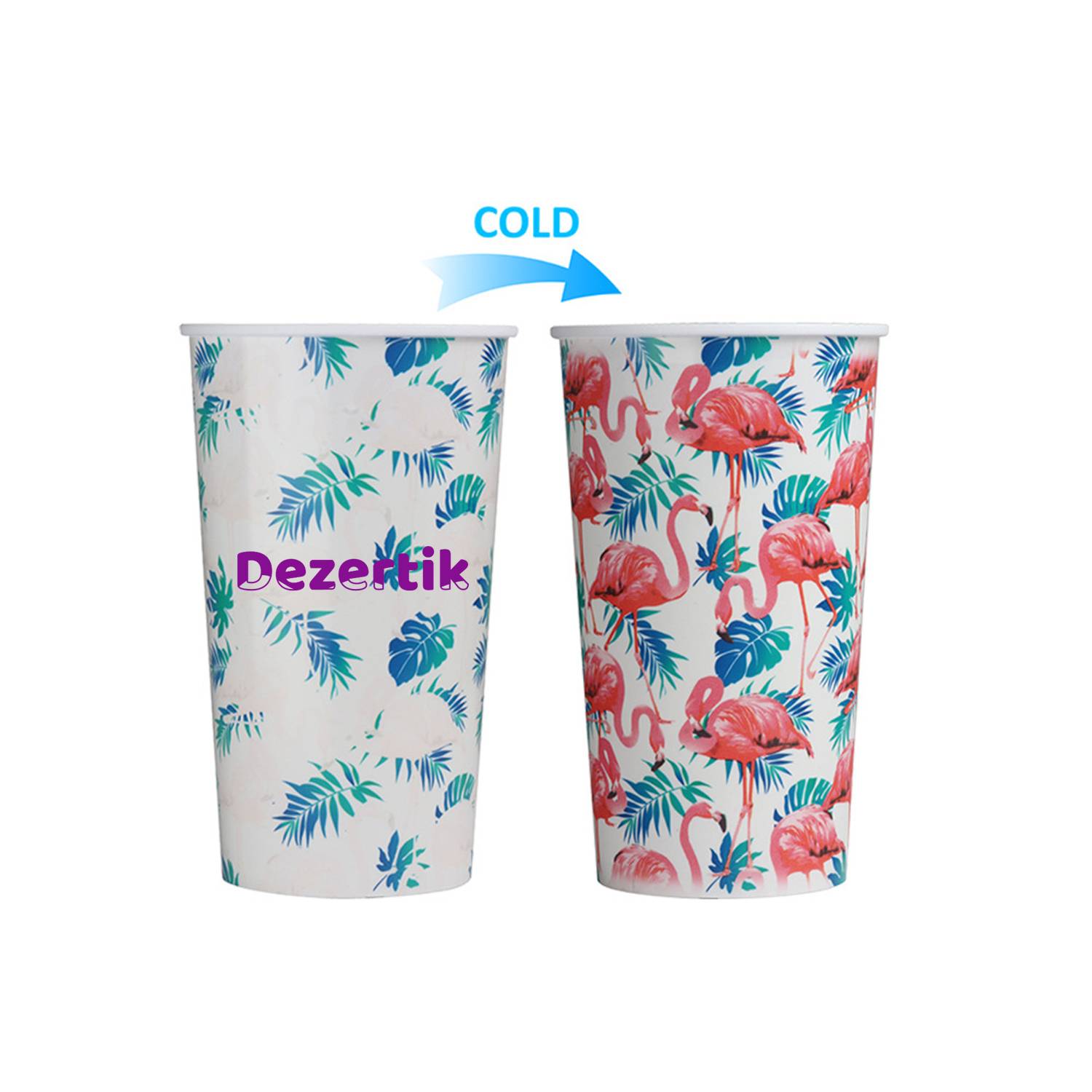 20oz Cold Sensitive Color Changing Plastic Cups 1