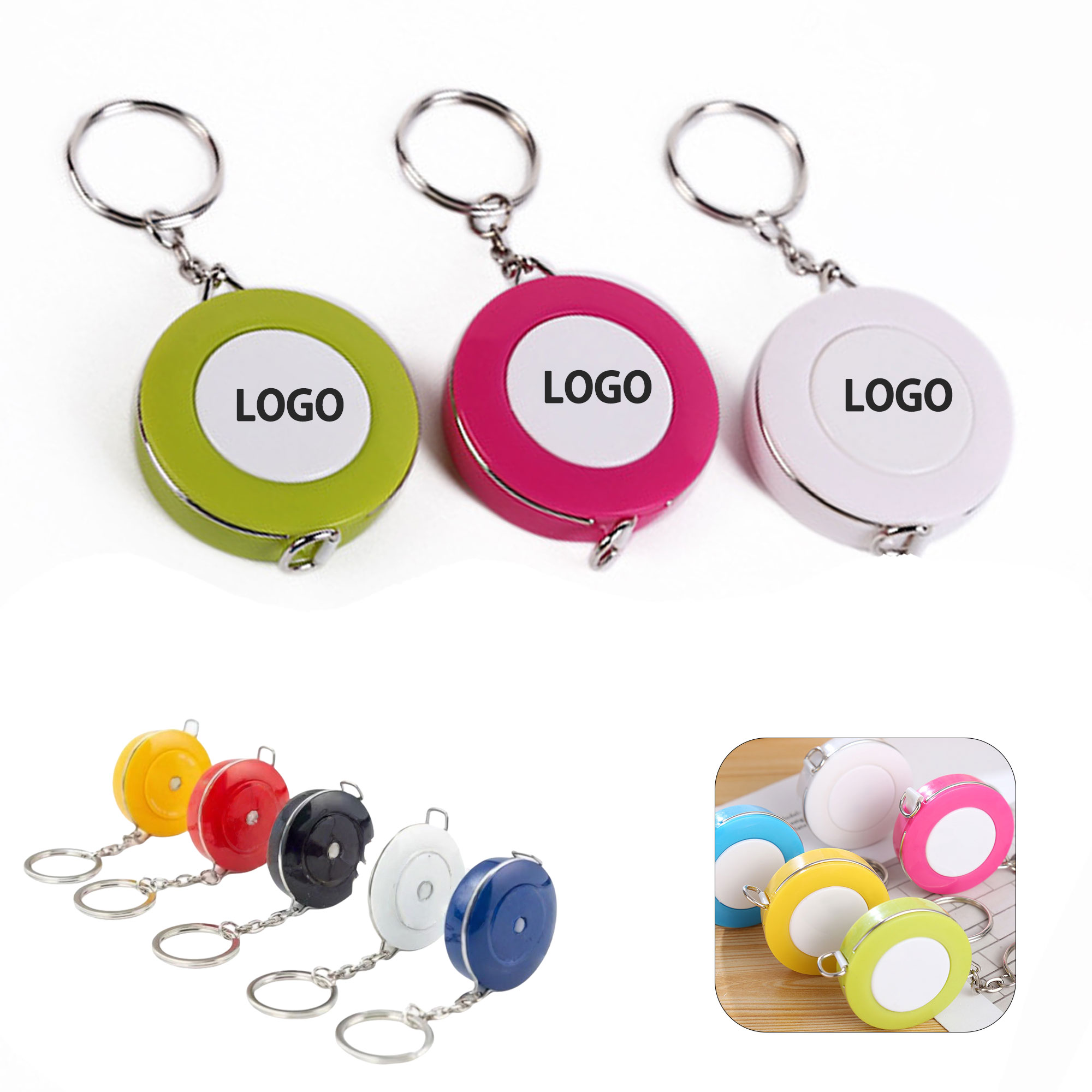Retractable 60 Inch Measuring Tape Keychain 2