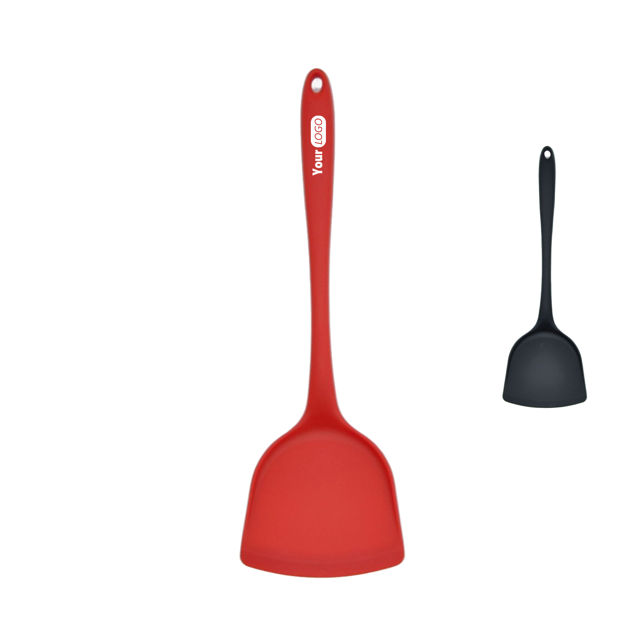 Red Kitchen Cooking Silicone Turner 3