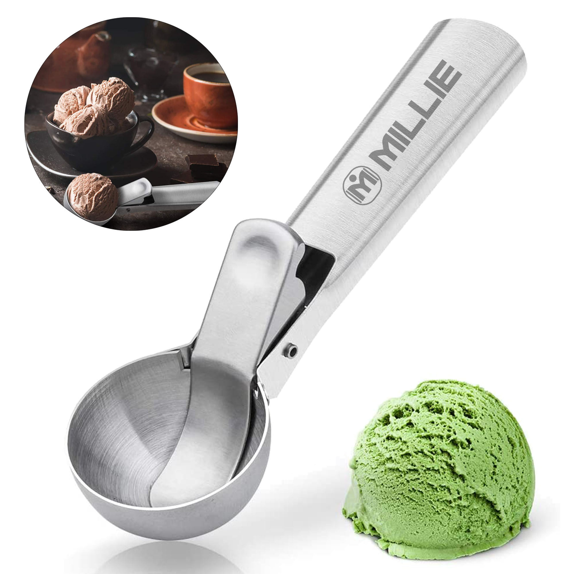 Stainless Steel Ice Cream Scooper 2