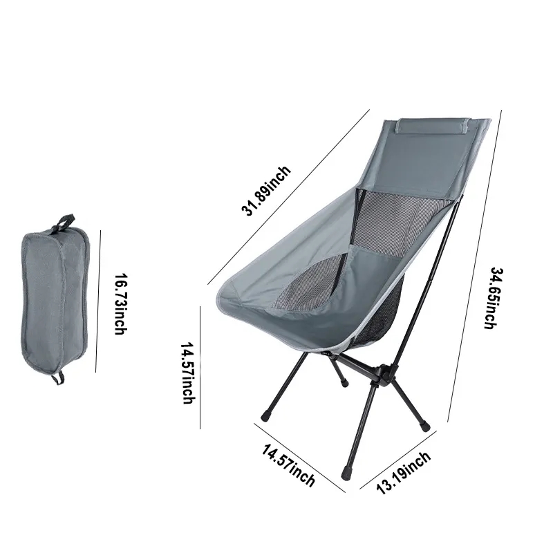 Lightweight Folding High Back Camping Chair 6