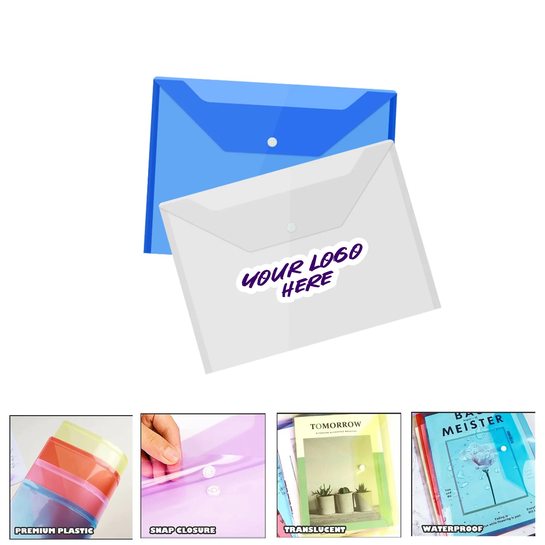 A4 Plastic Envelope Document Folder 7
