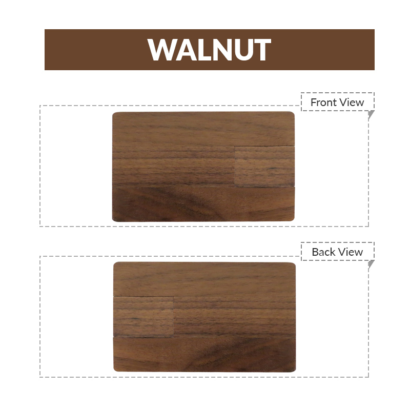 Wooden Credit Card USB Flash Drive 3
