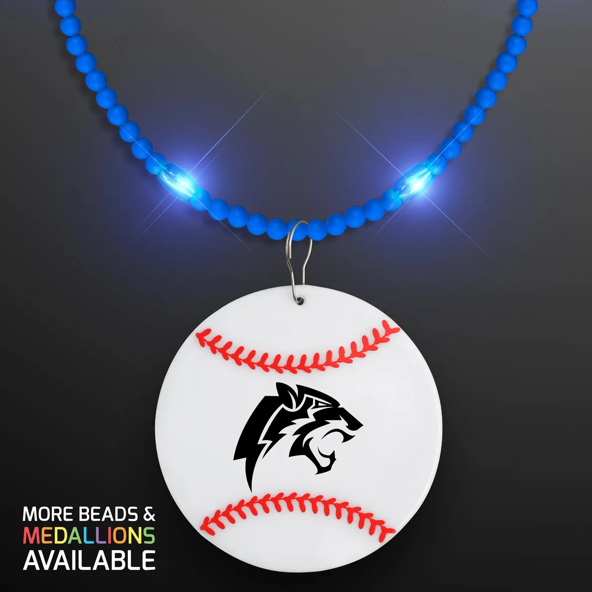 Still-Light Beads with Baseball Medallions 4