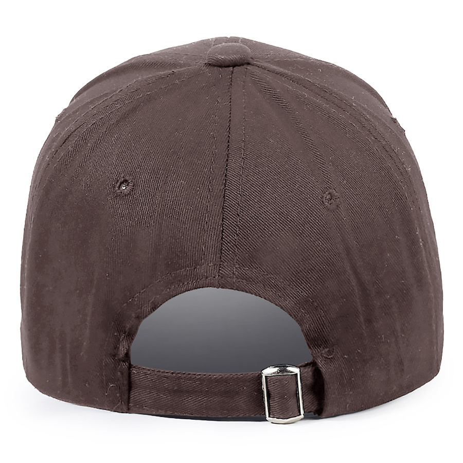 Stock Solid Color Cotton 6-Panel Baseball Cap w/ D-Ring 42