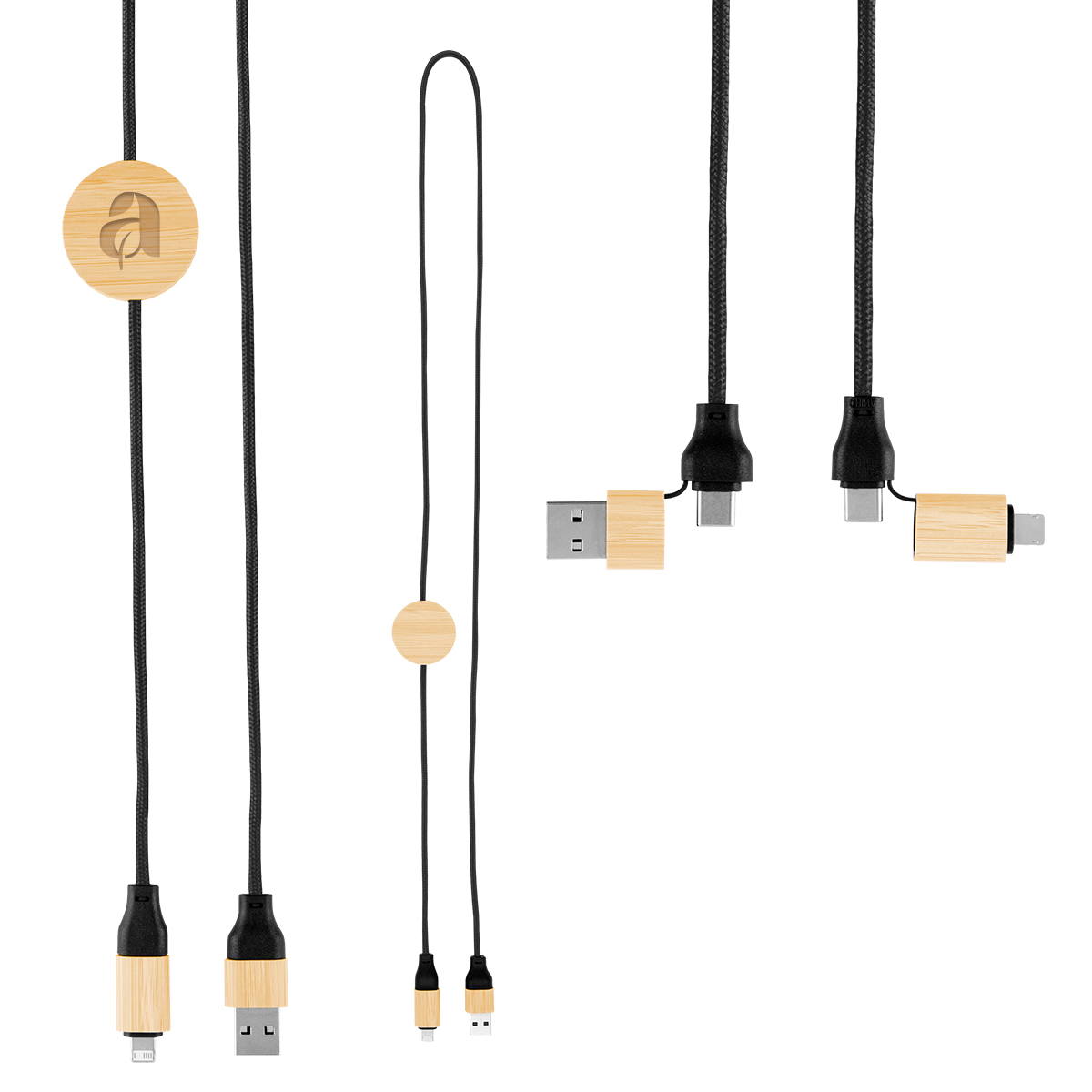 3' 60W Bamboo & rPET Fast Charging Cable 8