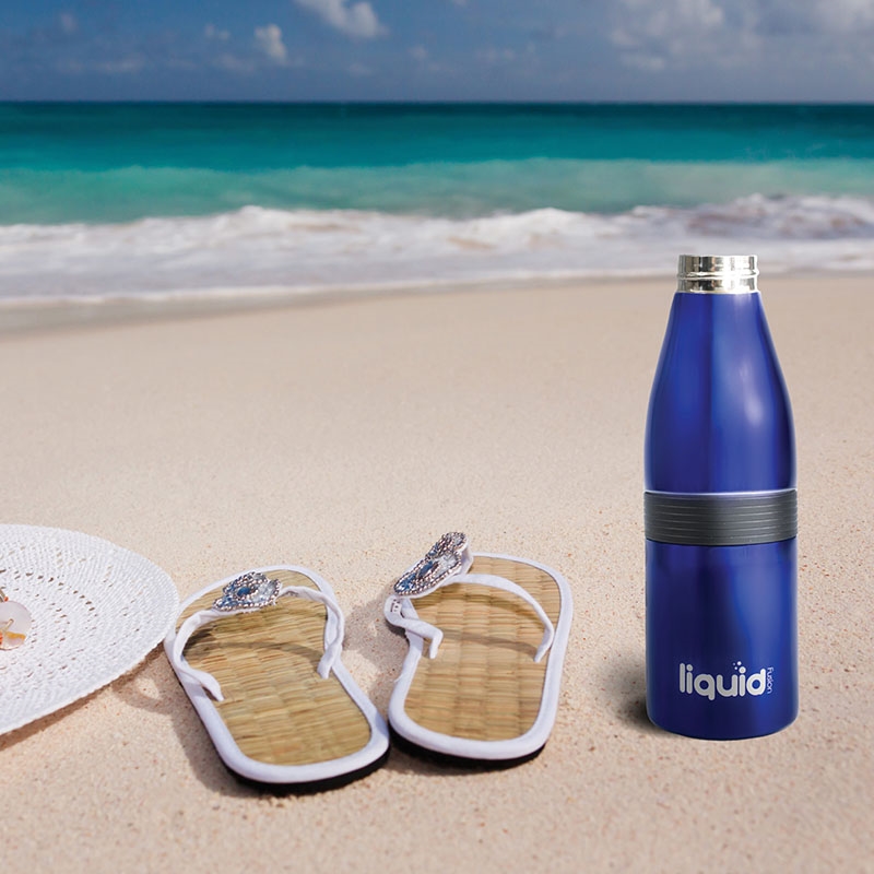 Liquid Fusion® Icy Bev Kooler® 22 oz. 3-In-1 Double Wall Stainless Steel Bottle 31