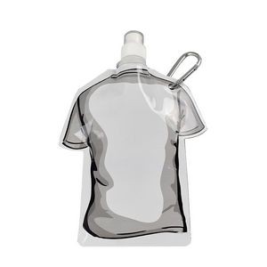 T Shirt Water Bag With Carabiner 500ml 1