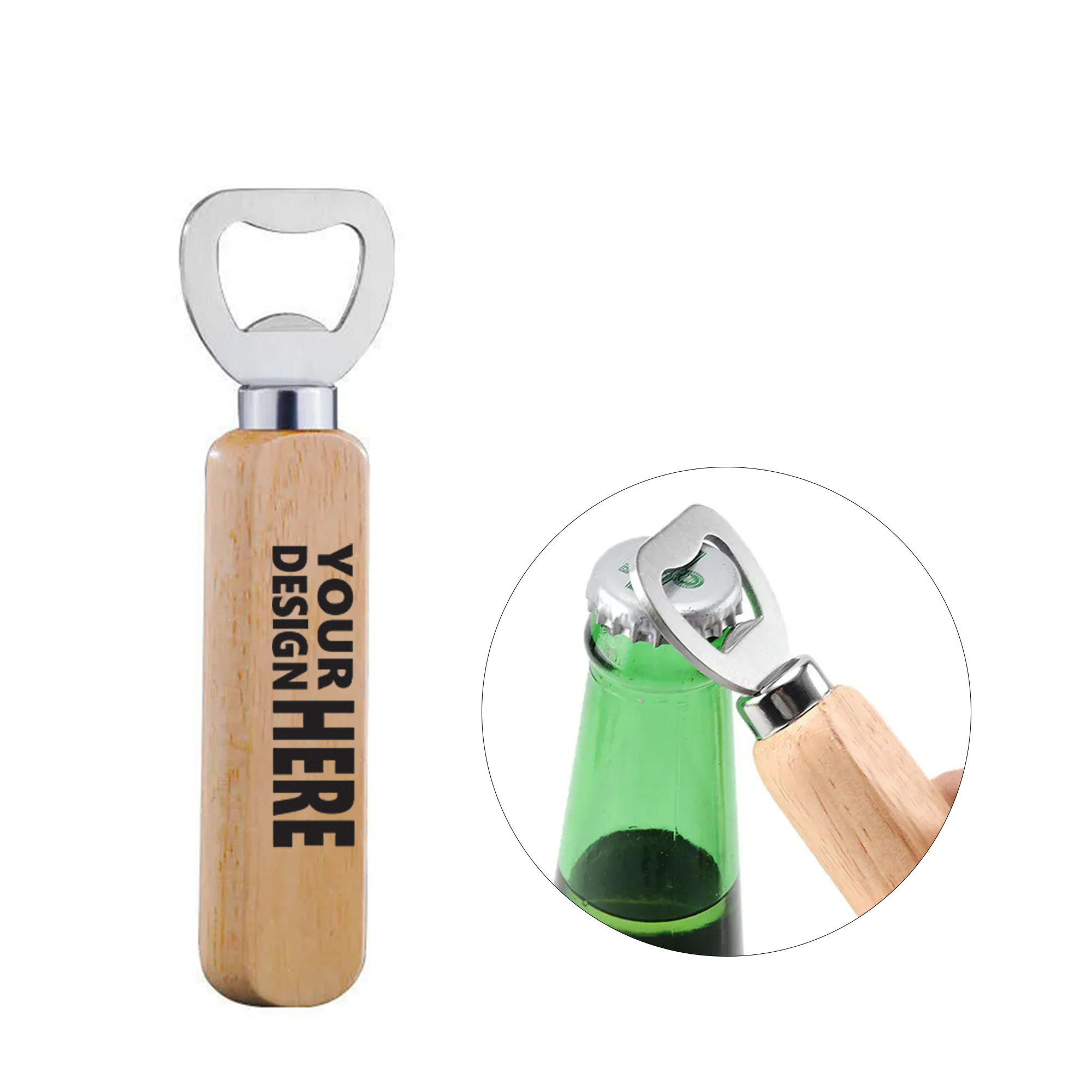 Wooden Handle Beer Bottle Opener 2