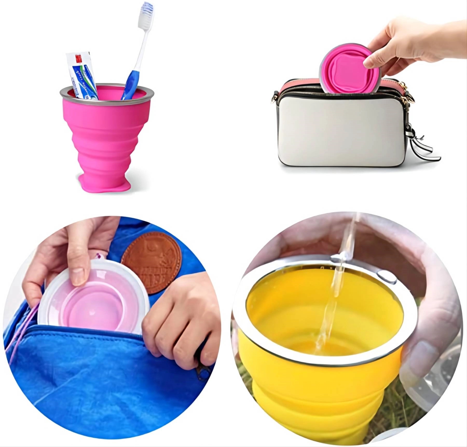 Silicone Collapsible Water Cup 1