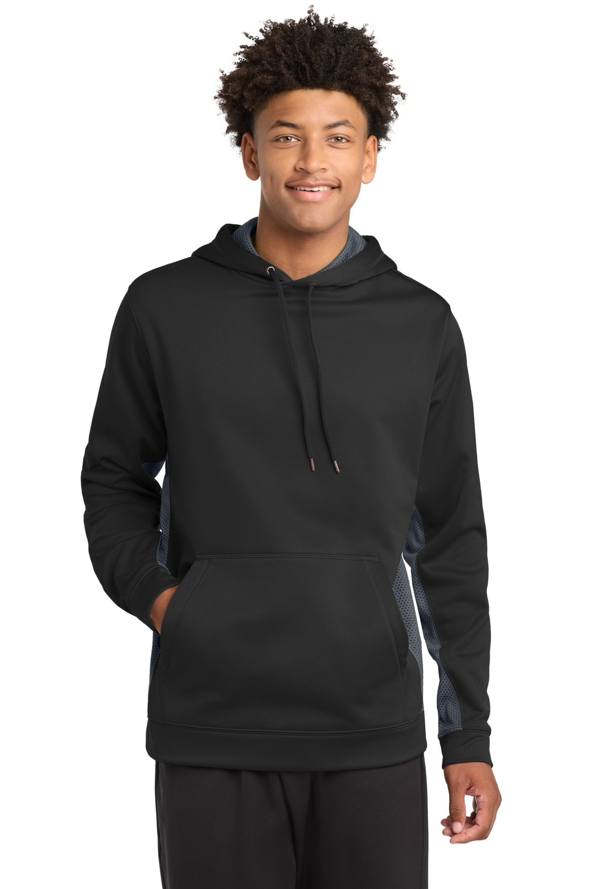 Sport-Tek Sport-Wick CamoHex Fleece Colorblock Hooded Pullover. ST239, custom hoodie or sweatshirt with logo imprint 28