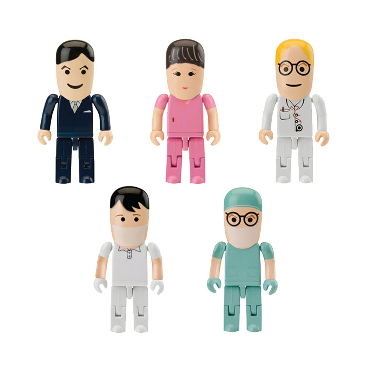 Doctor, Nurse, Surgeon, Medical Personnel Shaped USB Drive With Moveable Legs And Arms 6