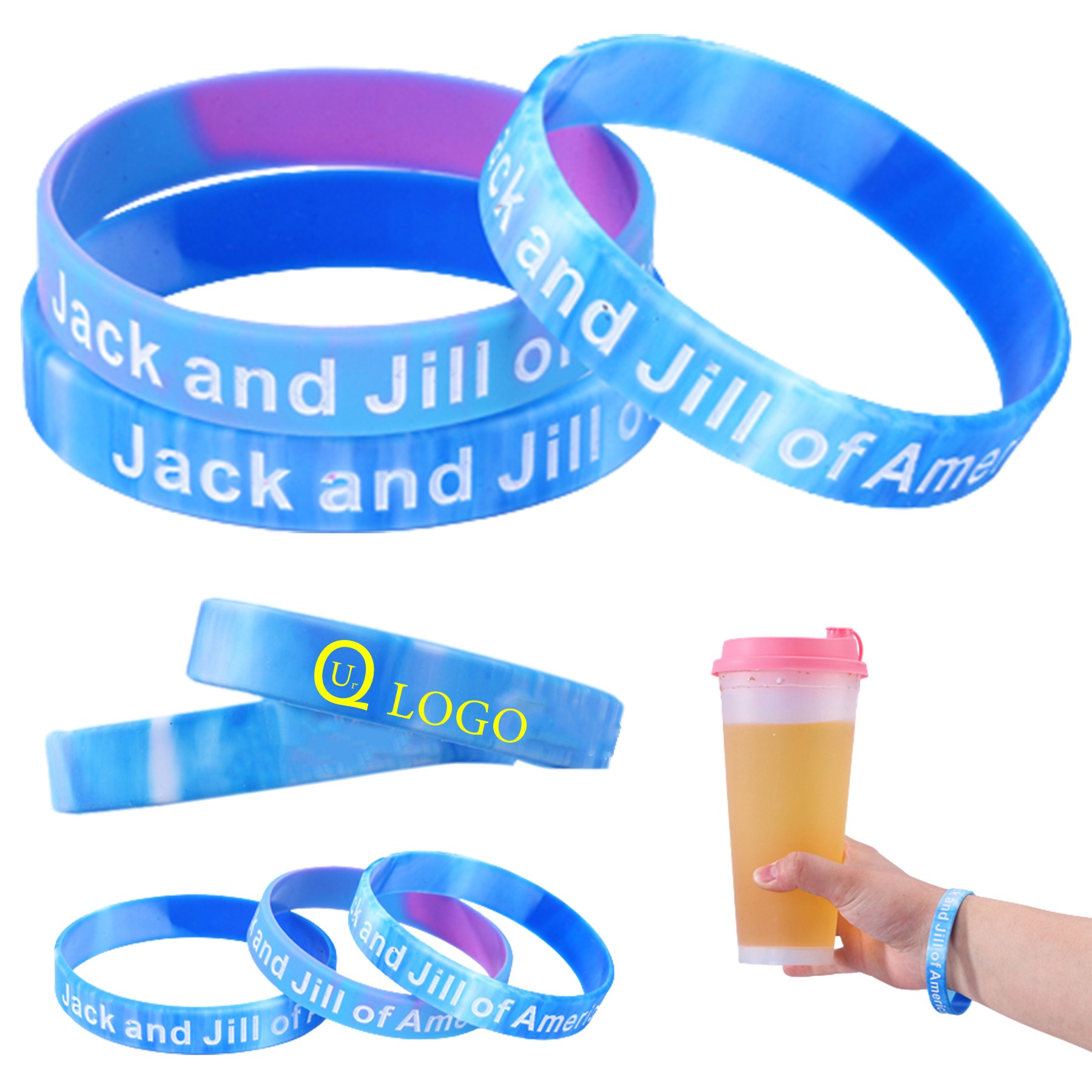 Debossed Silicone Wristband