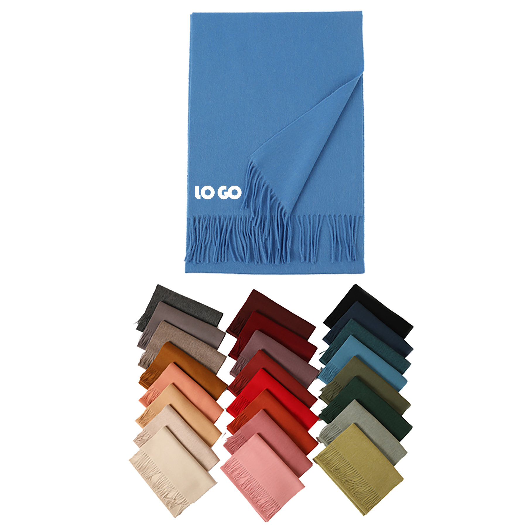 Women Winter Soft Cashmere Feel Scarf 2
