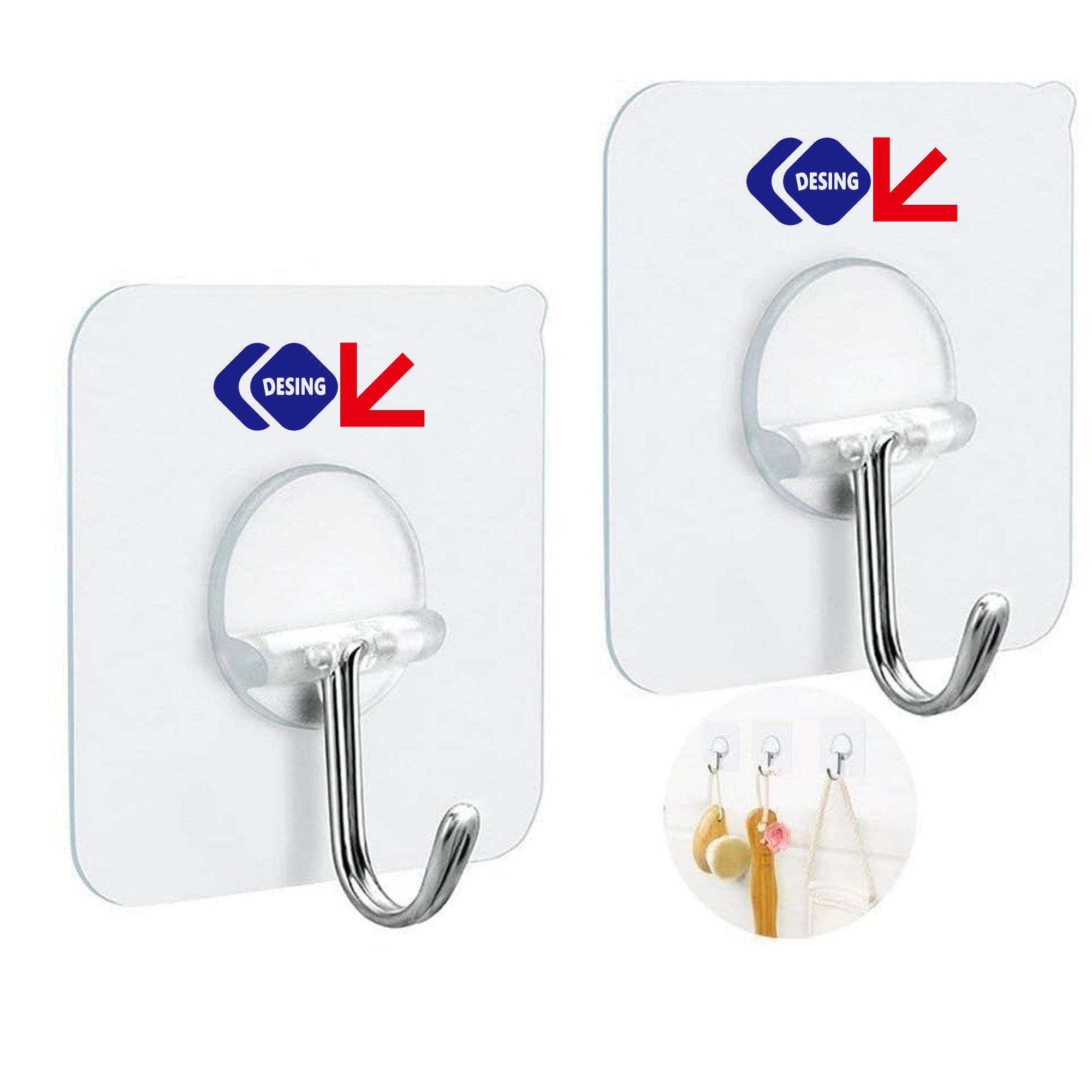 Strong Grip Adhesive Door Hook Decor 2