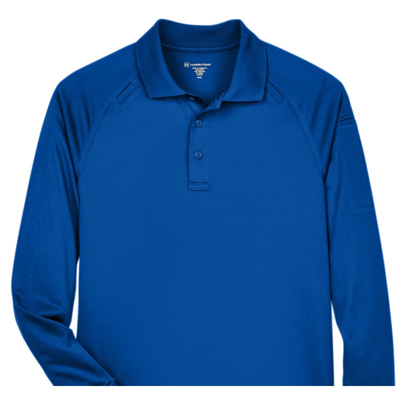 Harriton Men's Advantage Snag Protection Plus Long-Sleeve Tactical Polo 22
