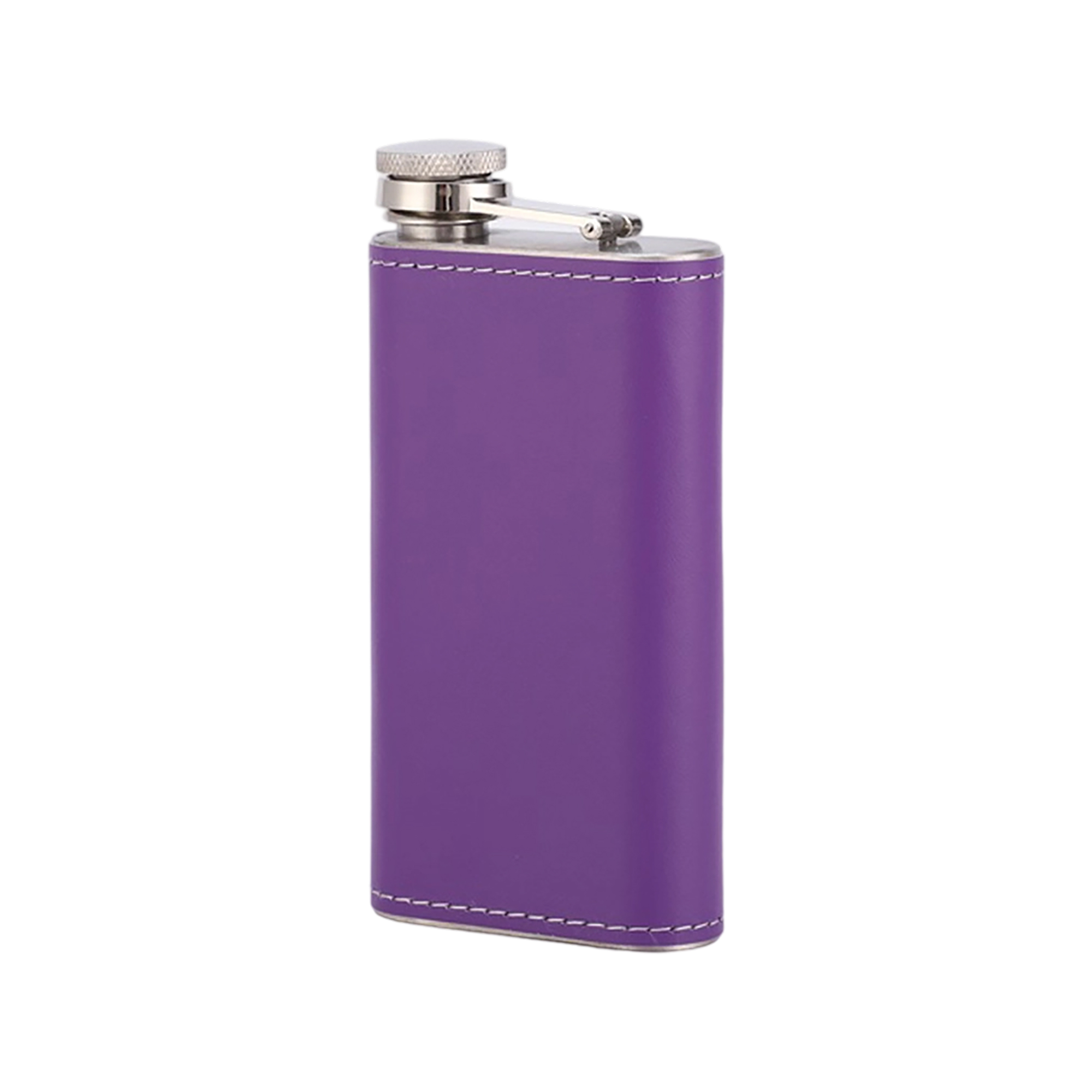 Stainless Steel Hip Vessel With PU Wrap 5 Ounce Capacity 5