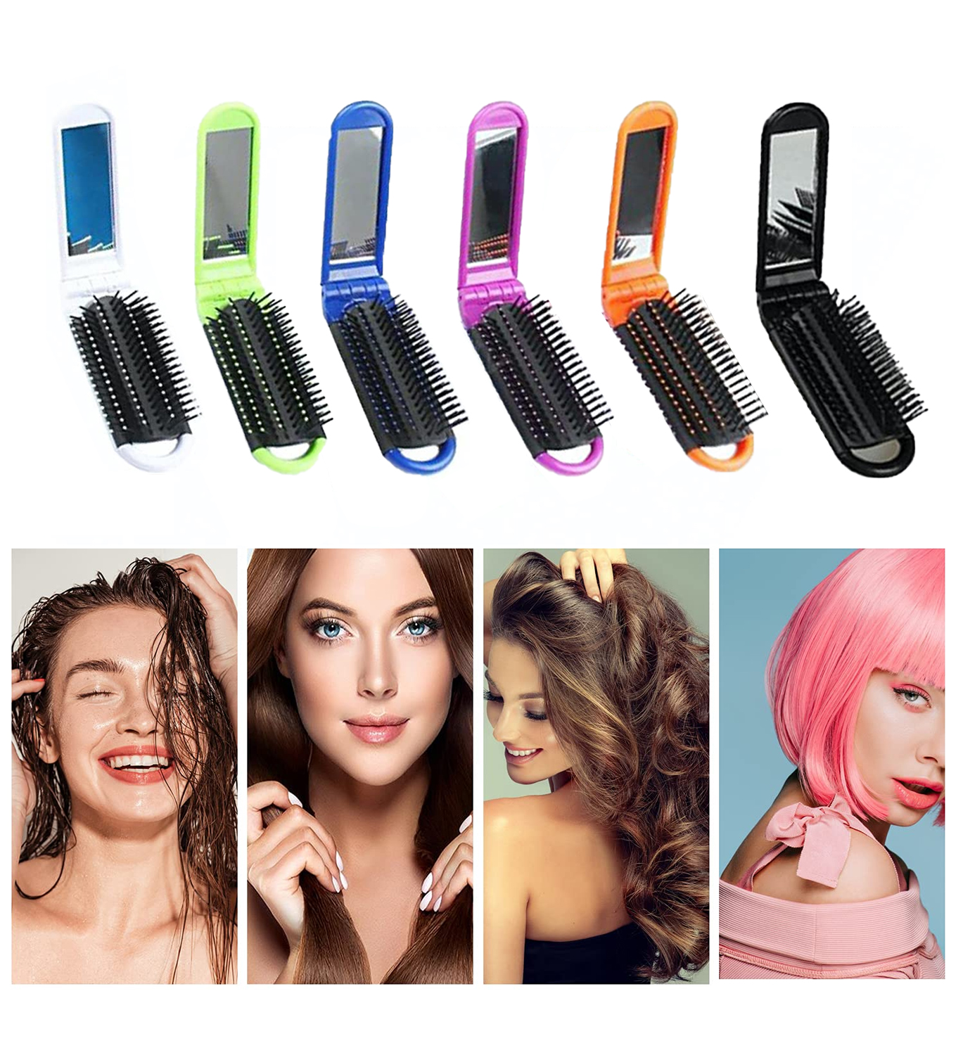 Folding Hair Brush 1