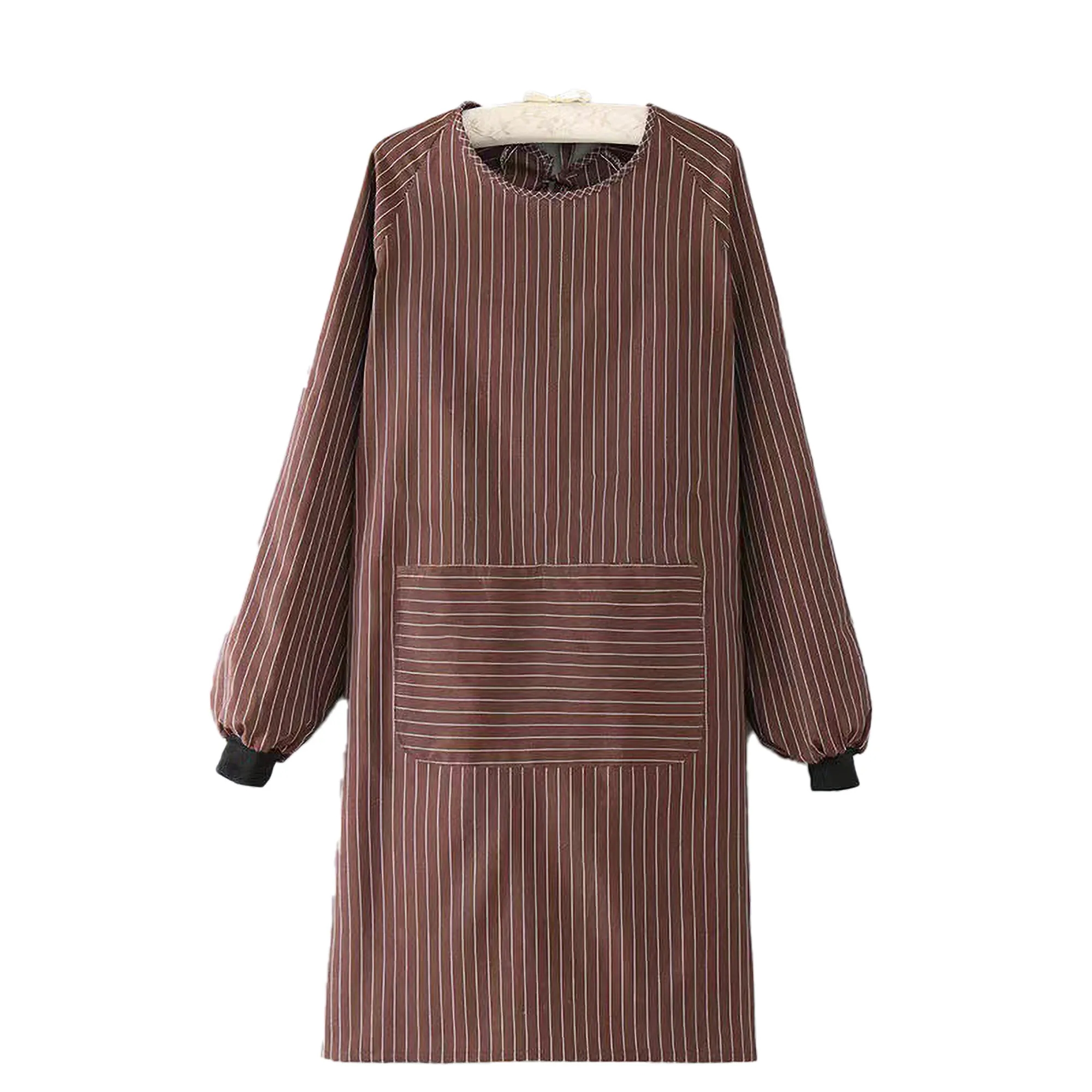 Long Sleeve Breathable Apron All-Size Fit Tool Pocket 6
