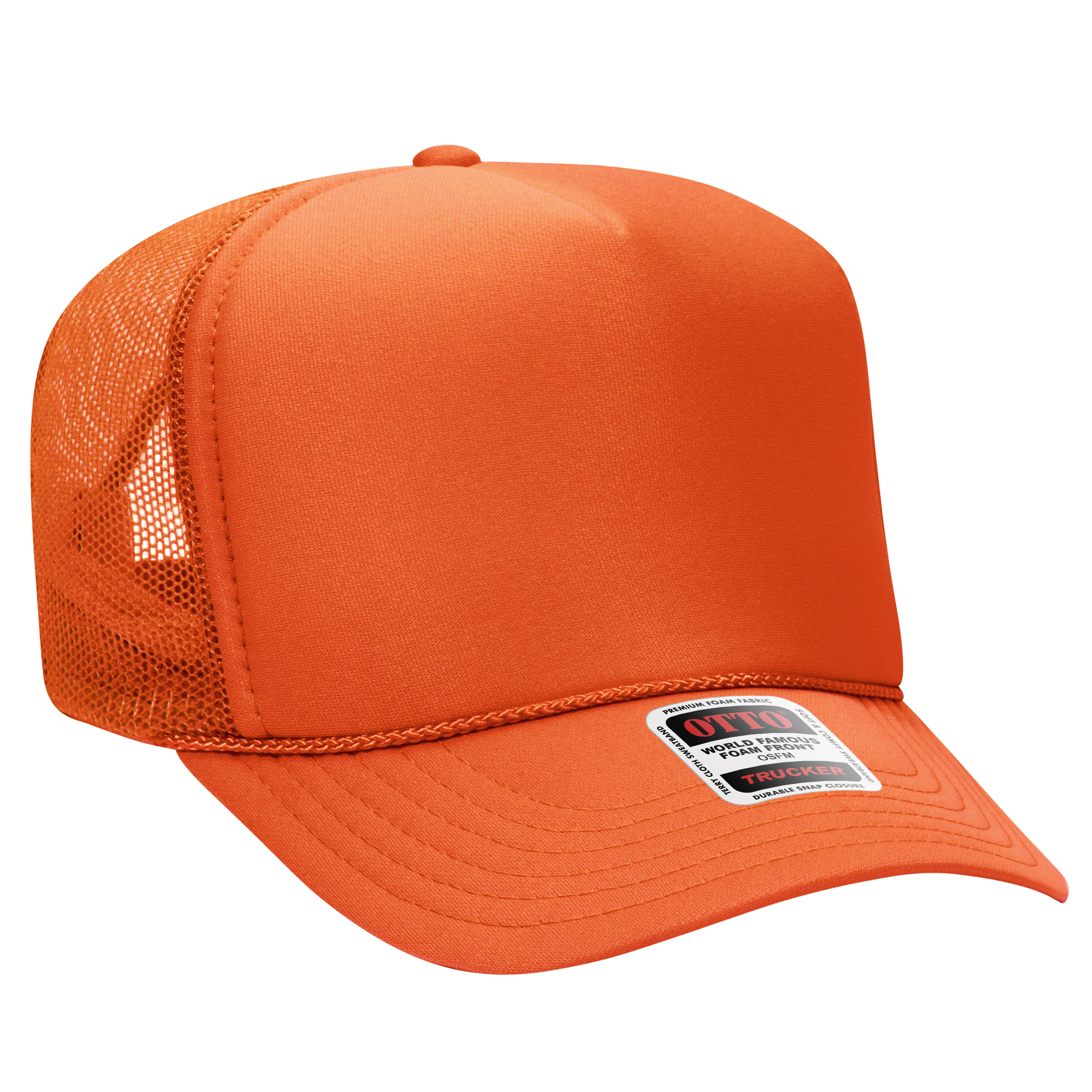OTTO CAP® 5 Panel High Crown Mesh Back Trucker Hat 84
