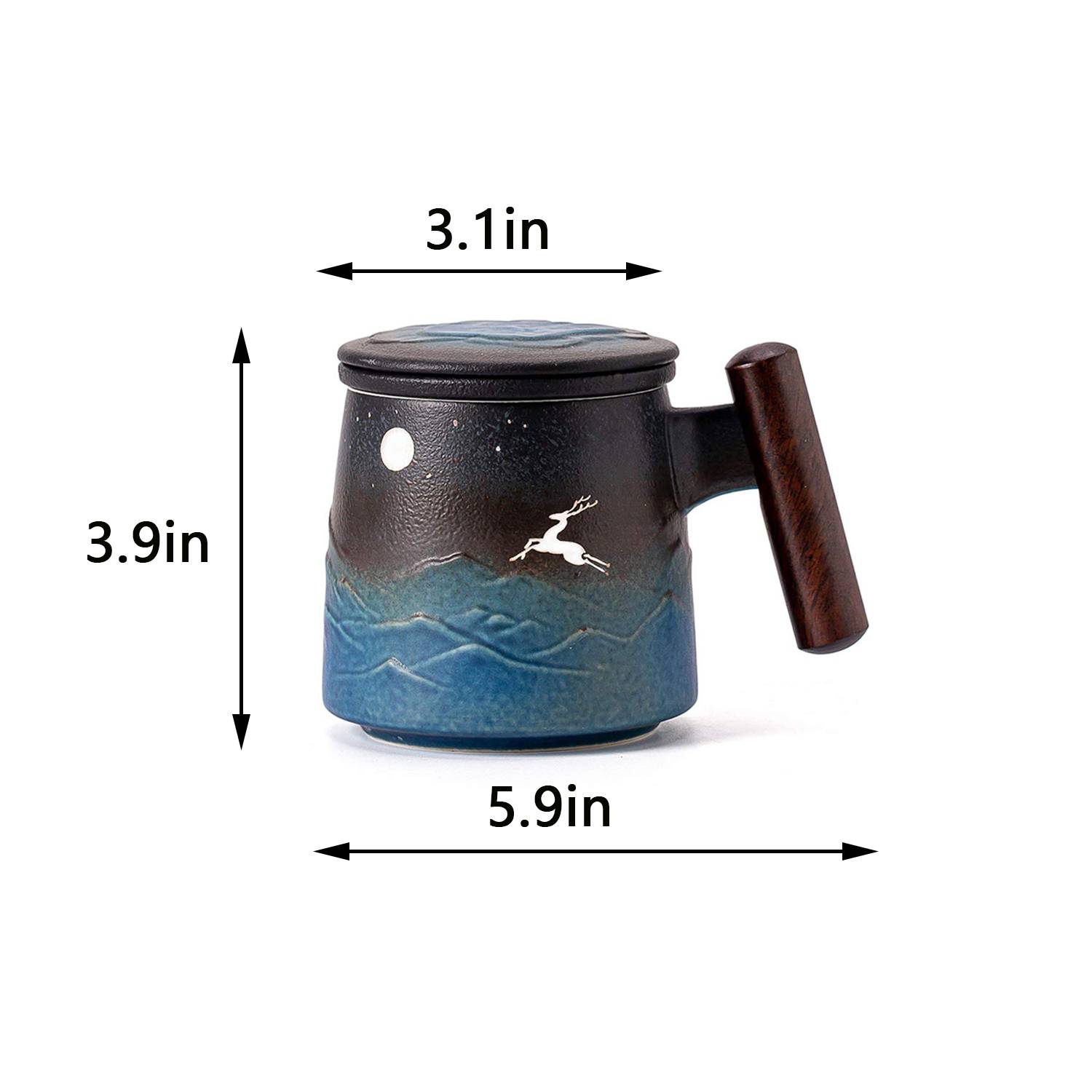 Customized Ceramic Mug With Filter 3
