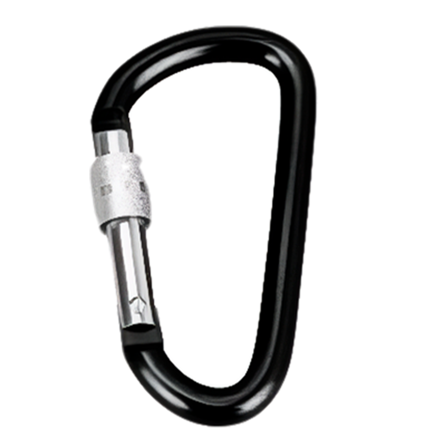Aluminum D Shape Carabiner w/ Screw Lock 7