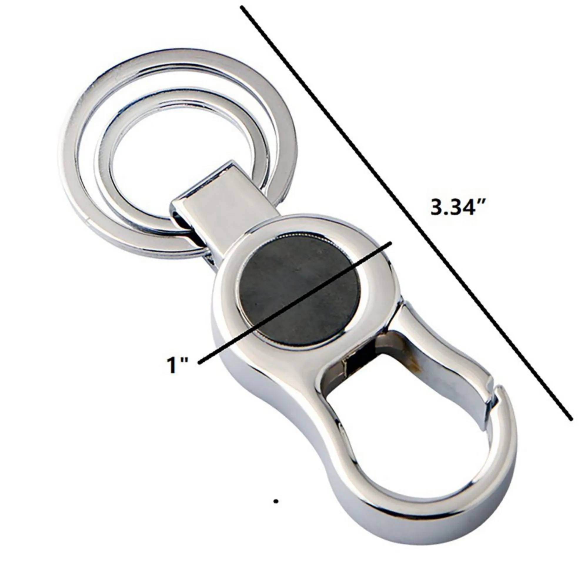 Double Ring Metal Buckle Key Chain 3