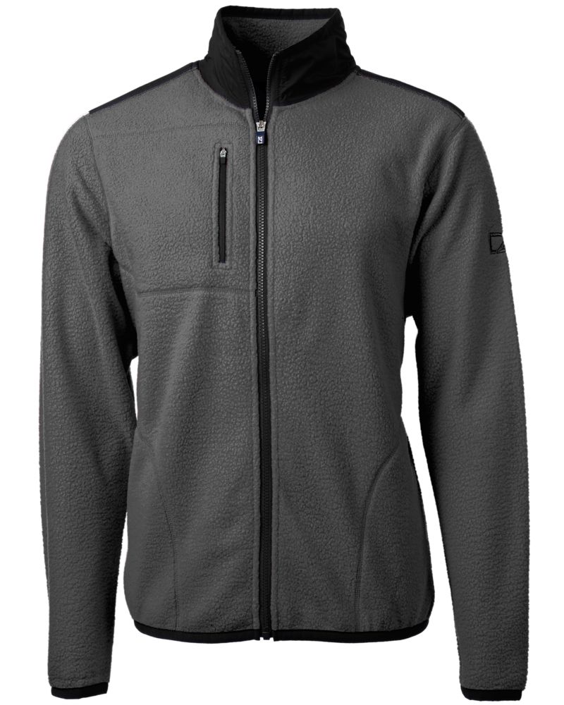 Cutter & Buck Cascade Epic Comfort Recycled Sherpa Fleece Mens Full Zip Jacket 6