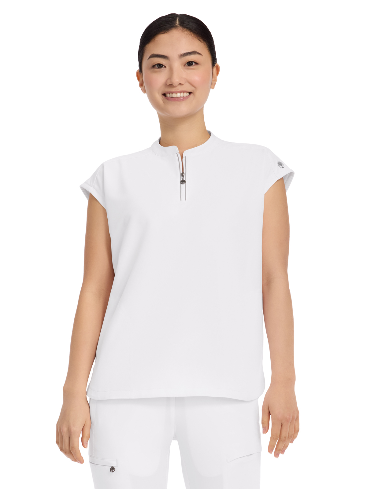 Healing Hands - 360 - Women's 2-Pocket Sandy Mandarin Collar Top