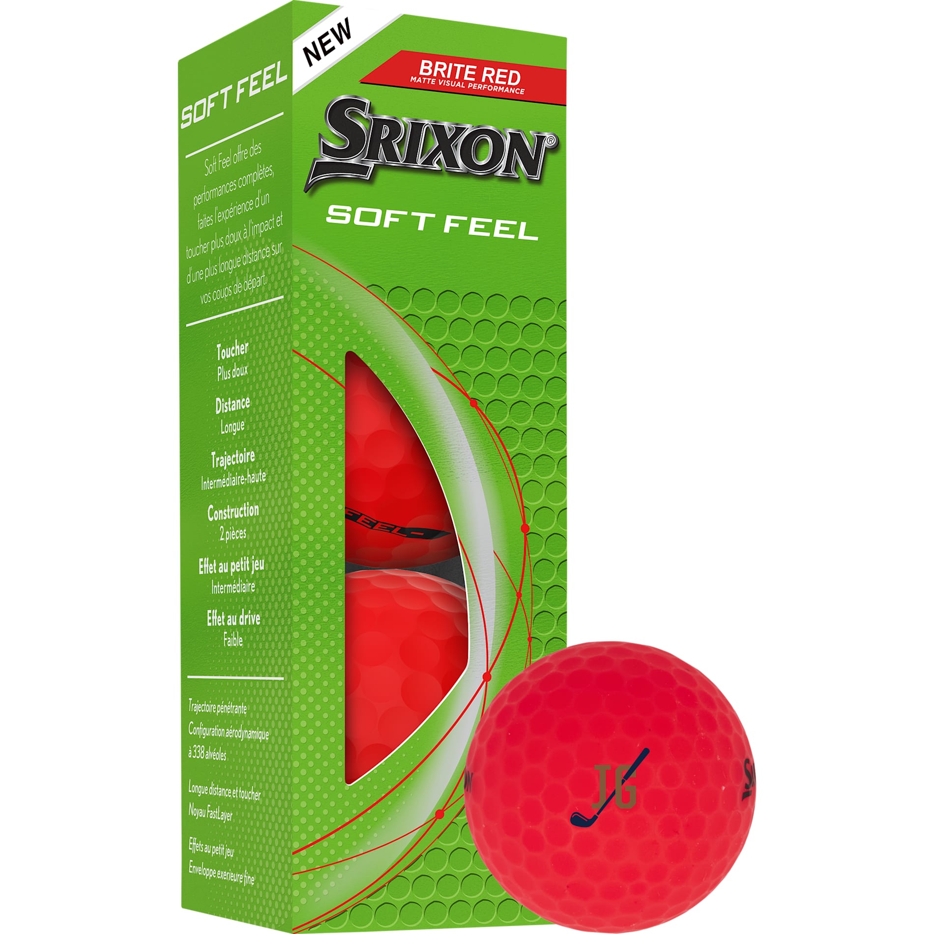 Srixon Soft Feel BRITE Golf Balls - 3 Pack 33