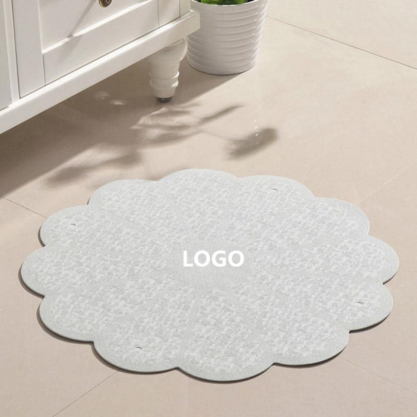 Round flower rubber non-slip mat 5
