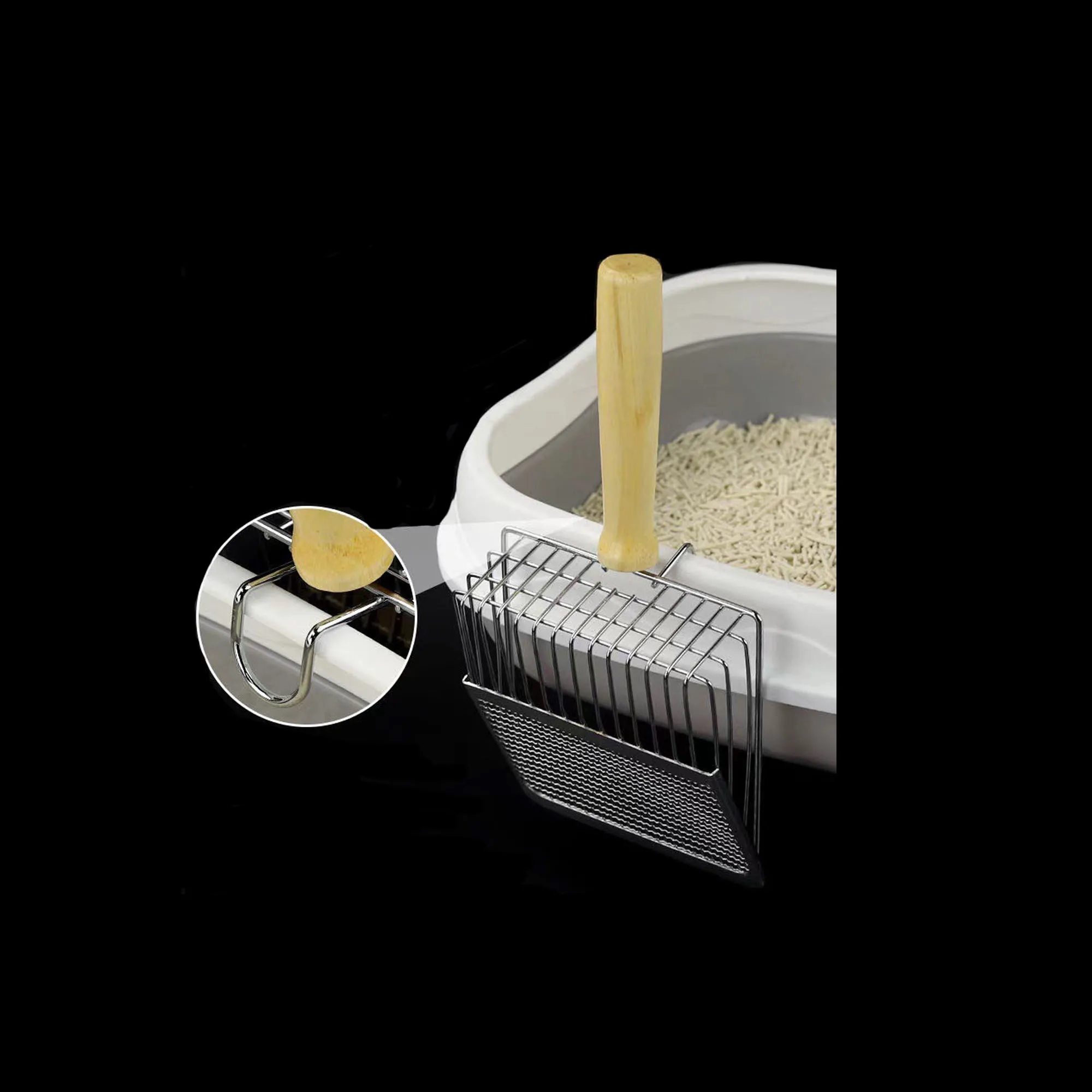 Metal Cat Litter Scoop With Logo For Pet, Cleaning 2