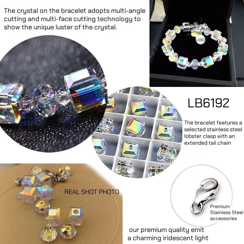 Multicolor Crystal Bracelet Stunning Jewelry Gift for Her 5