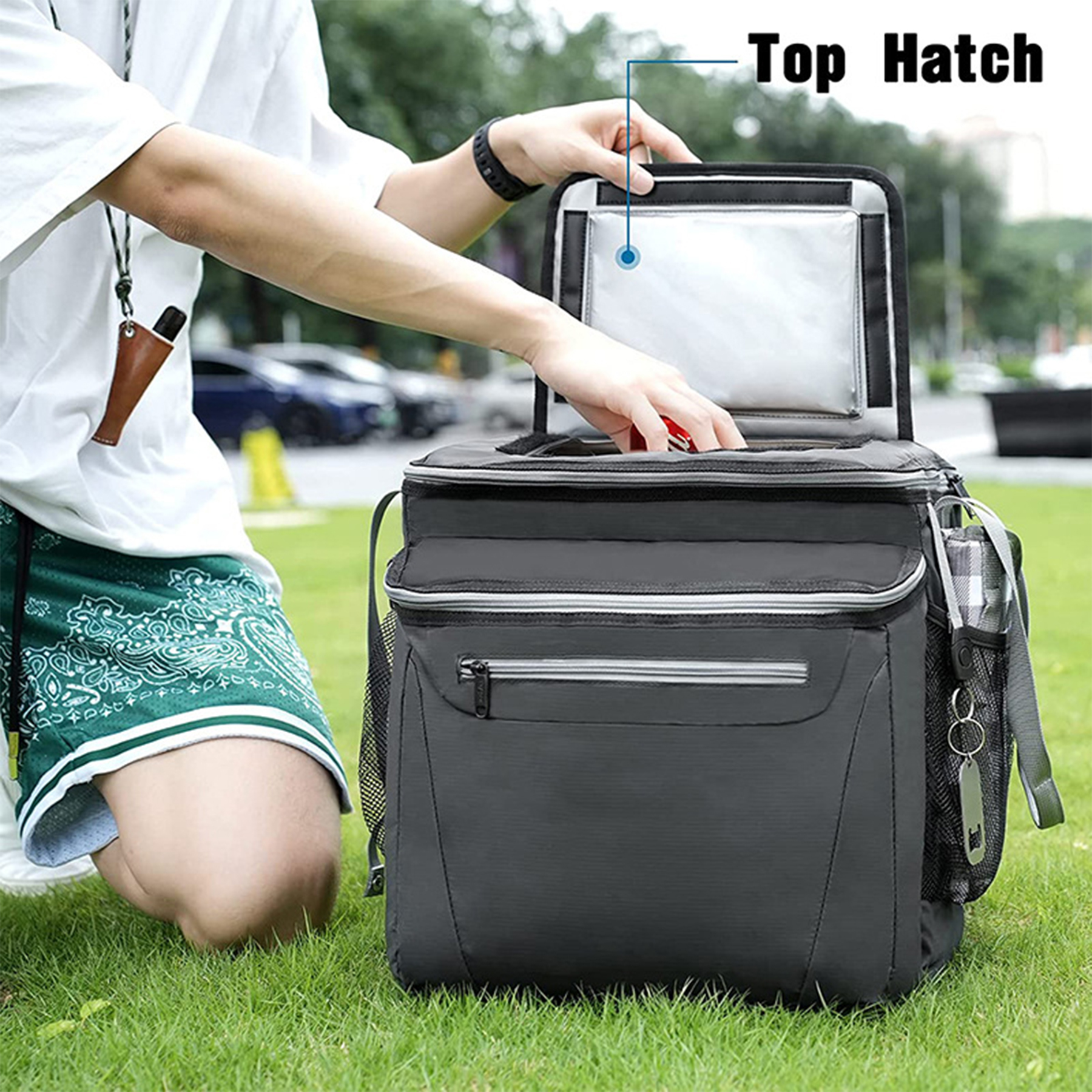 Oxford Waterproof beach picnic insulation bag 4