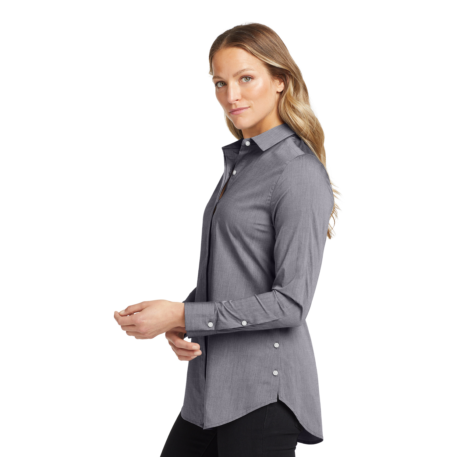 OGIO® Ladies Long Sleeve Buttoned-Up Shirt 6