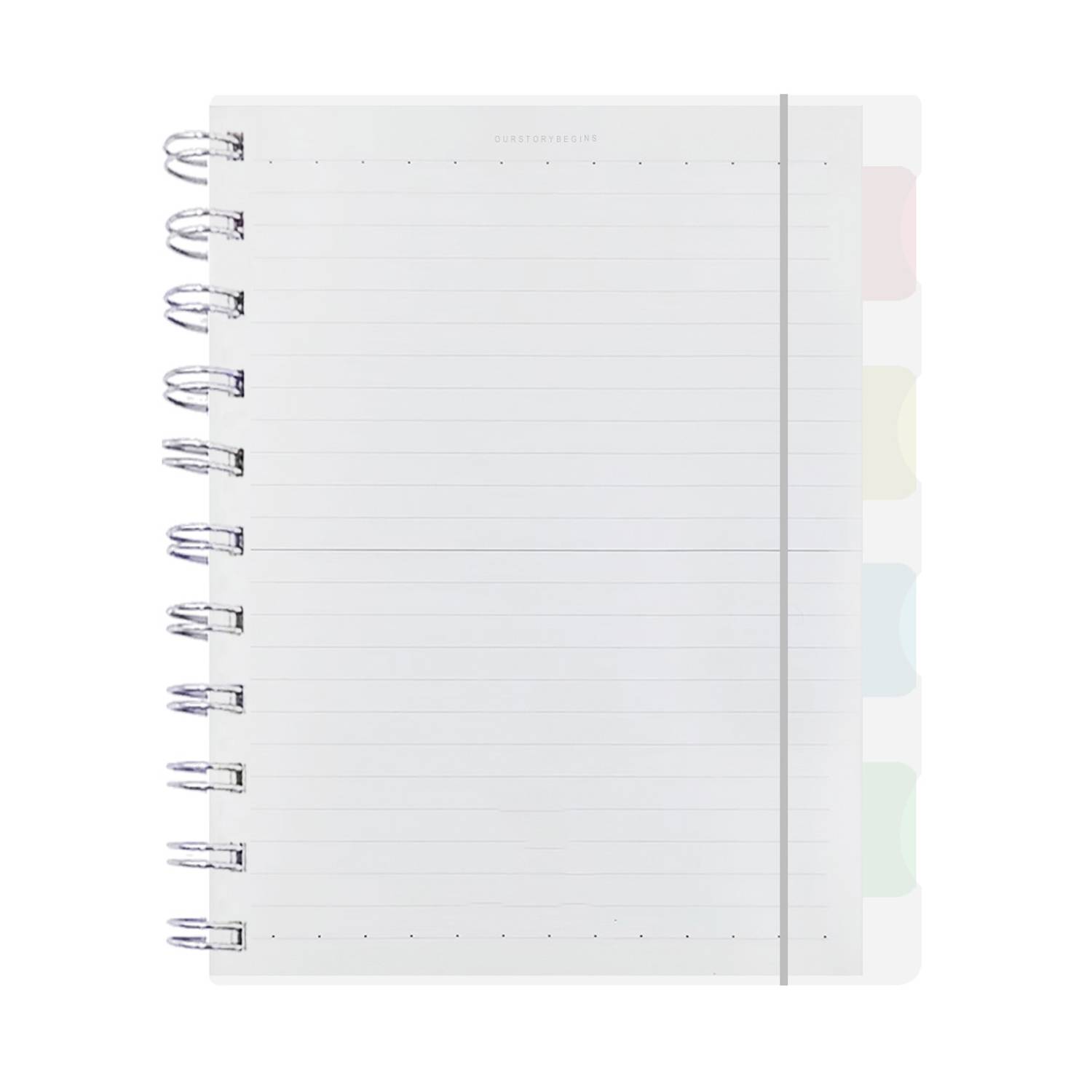 PP Cover A6 Spiral Notebook w/ Elastic Band 5