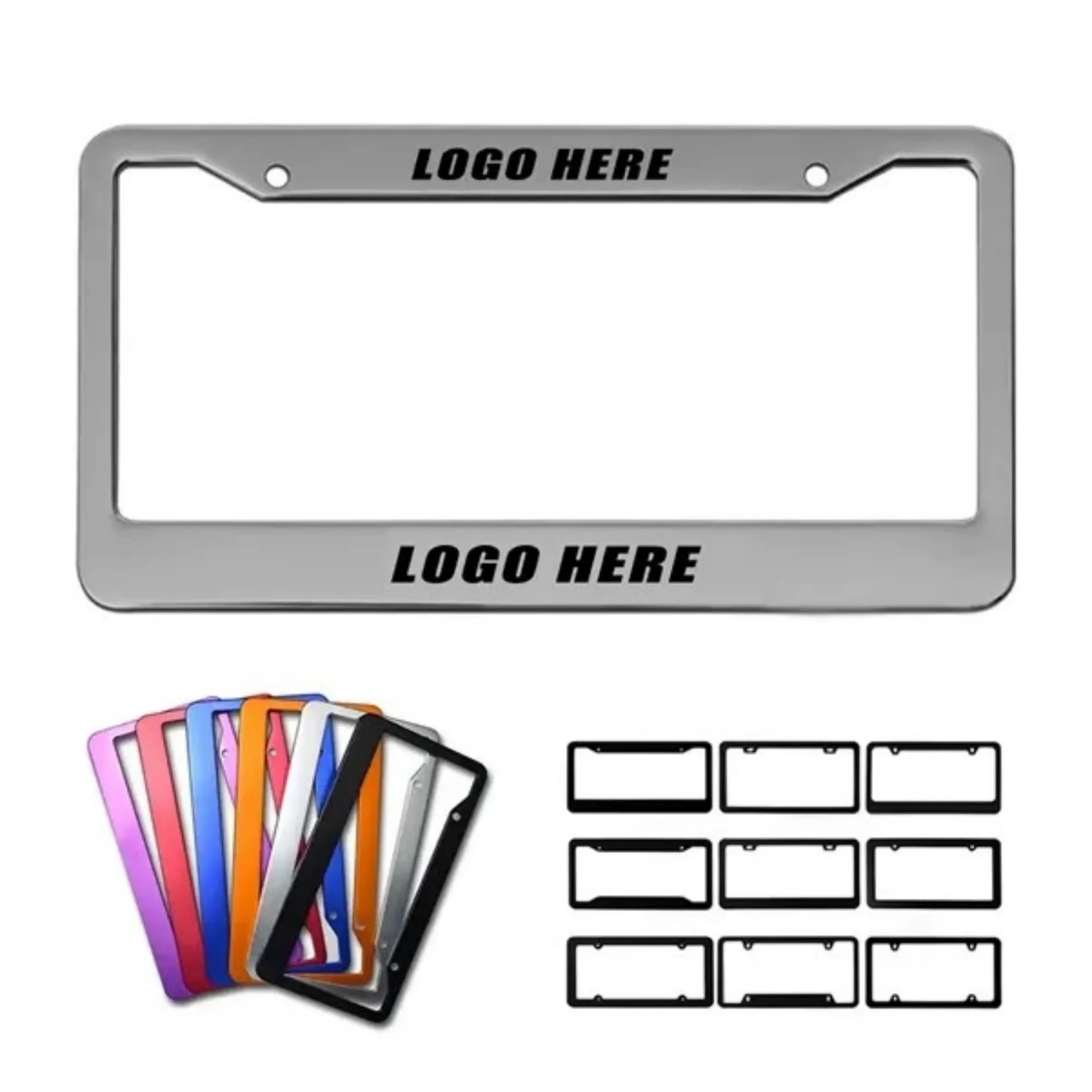 Colorful Standard Metal License Plate Frames 2