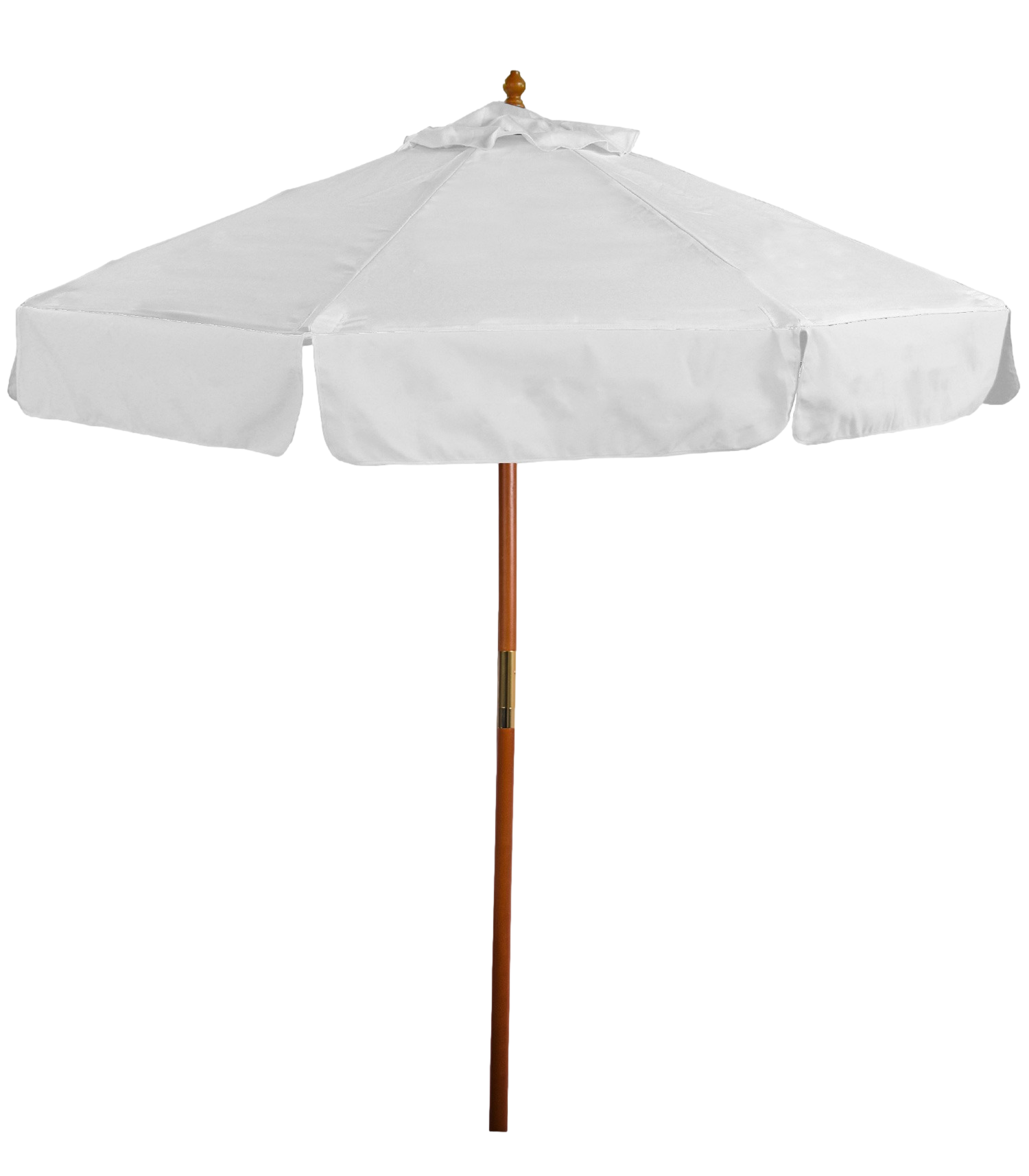 7' Wooden Market Umbrella with Valence 6