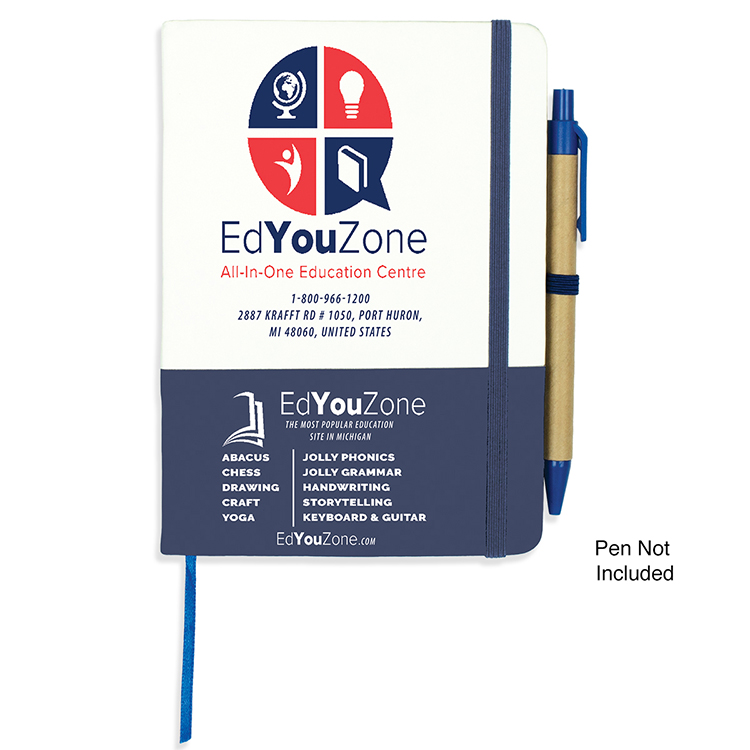 "Capitola" Notepad Notebook with Pen Loop 7