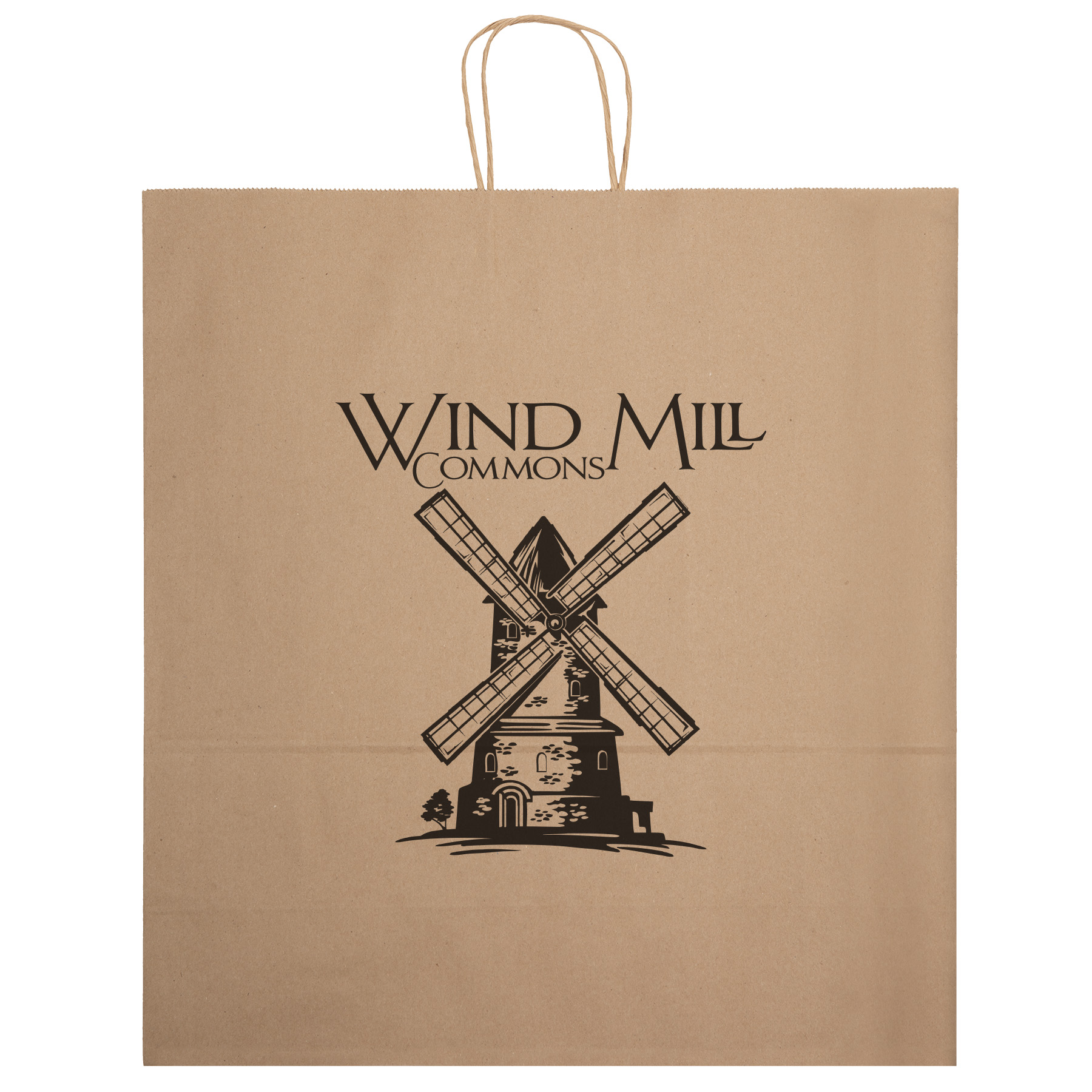Eco Duke - Kraft-Brown Shopper - Flexo Ink Print 4