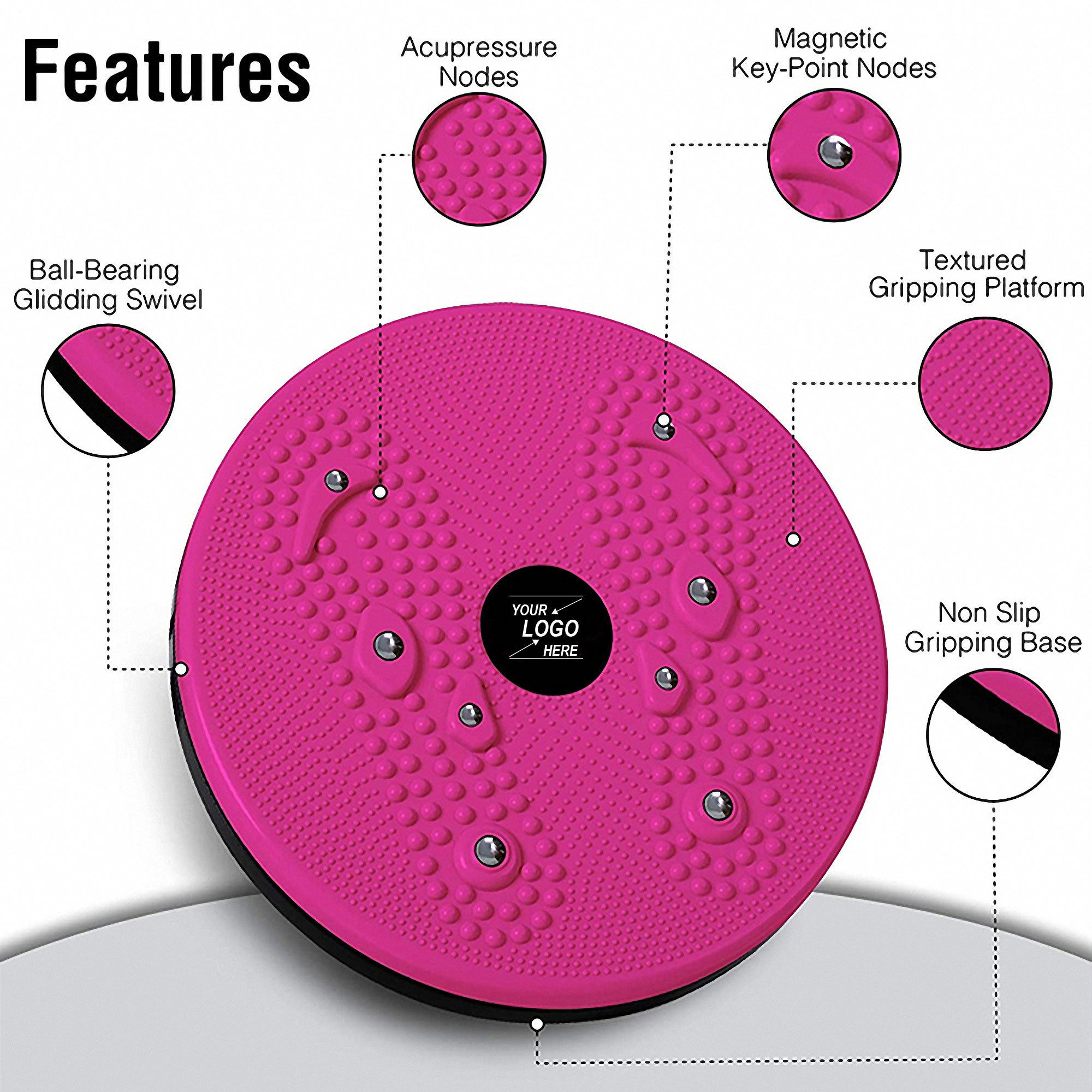 Ab Roller Waist Twisting Disc 3