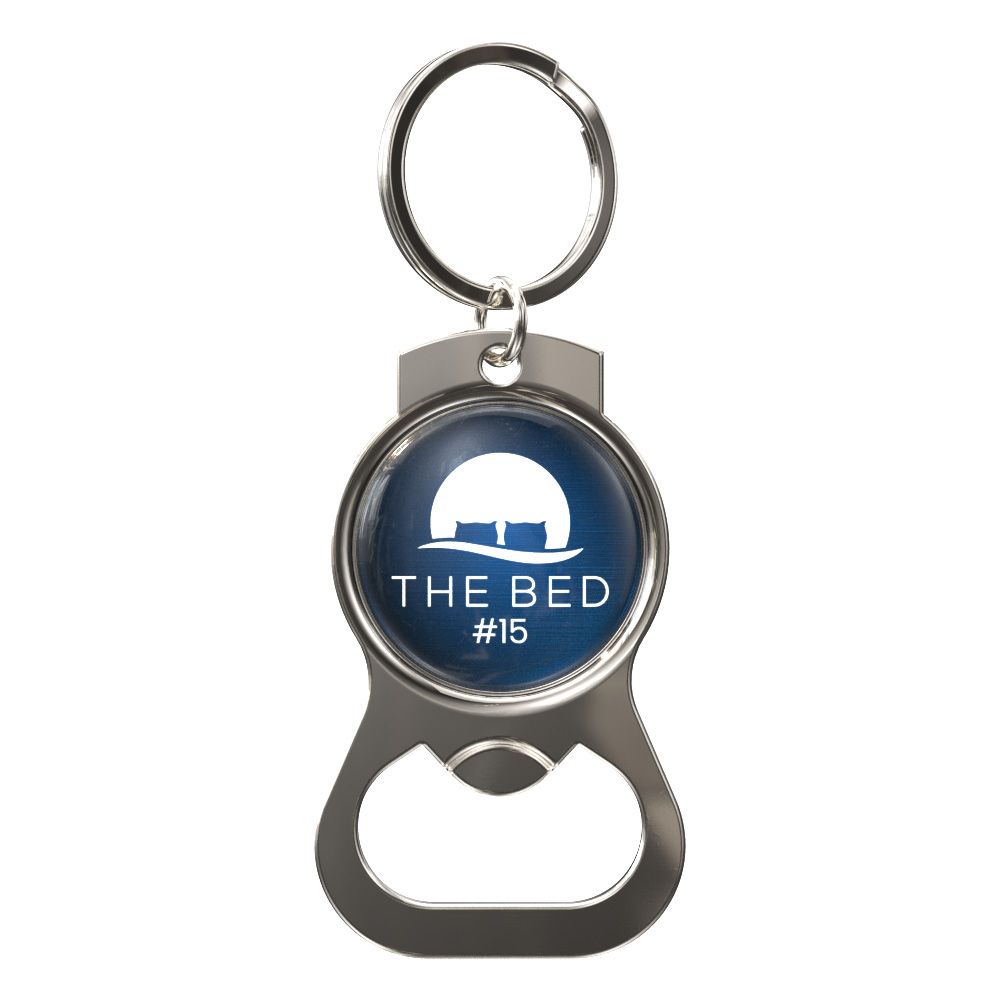 Vibraprint® Round Dog Tag Bottle Opener Key Tag 4