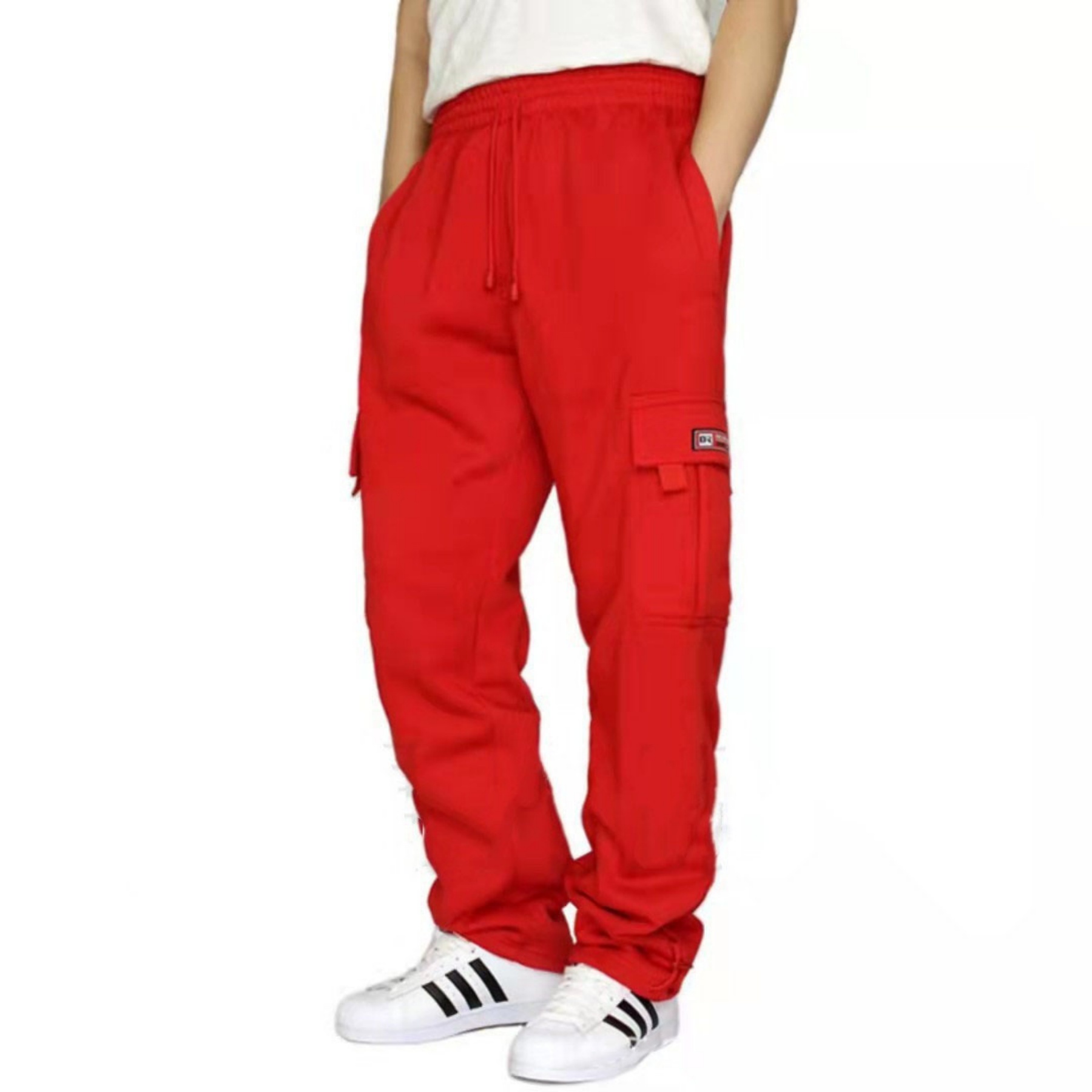Men's Heavyweight Fleece Cargo Pants 12