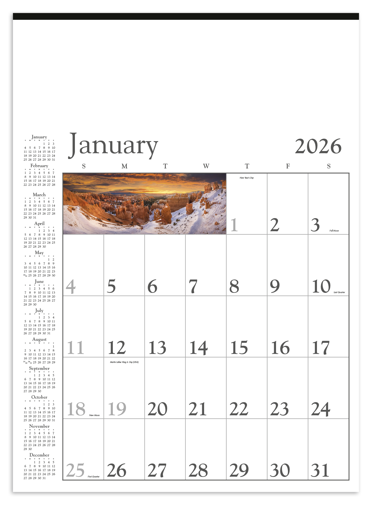 Triumph® Calendars Decorator Memo (White) Calendar 3