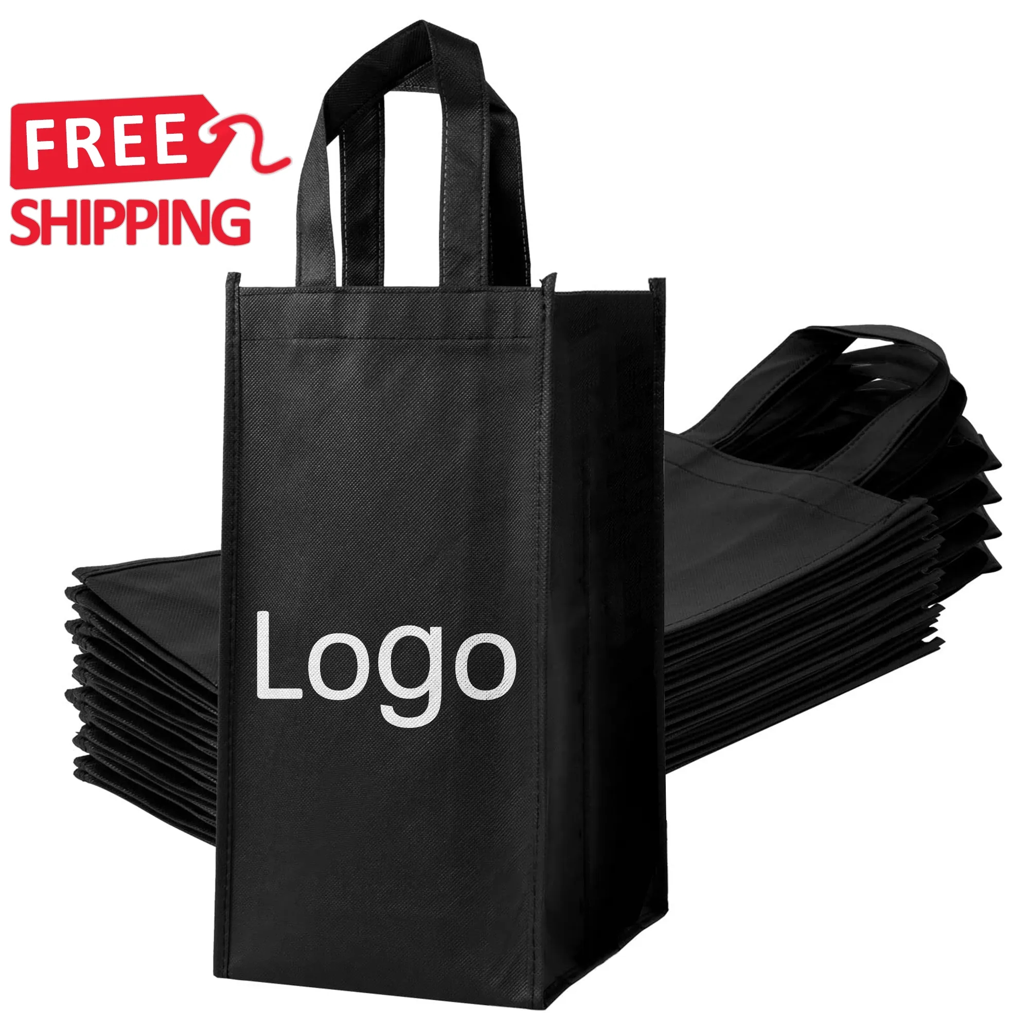 Reusable Non Woven Wine Bottle Gift Bag 12