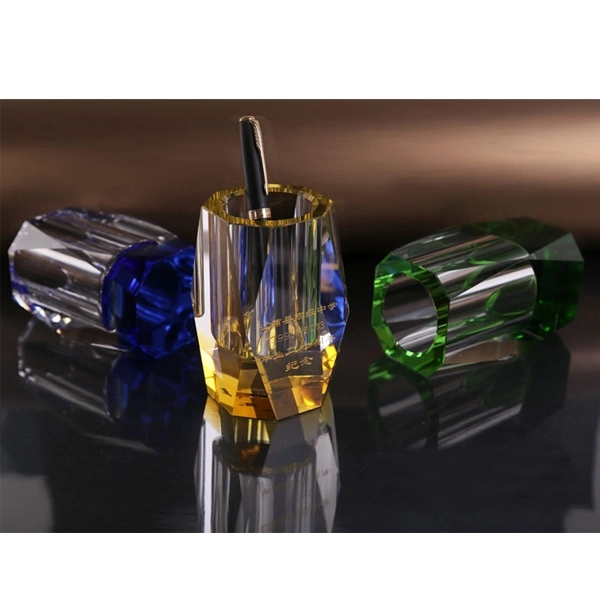 Colored Luxurious Crystal Pen Holder 6