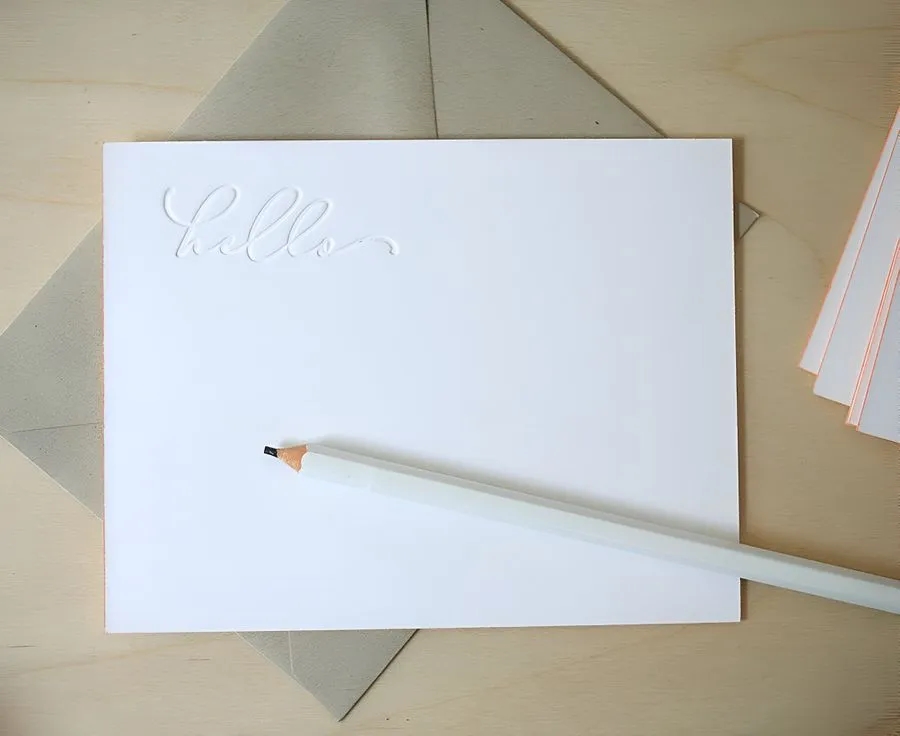 Letterpress Edge Painted Notecards 10