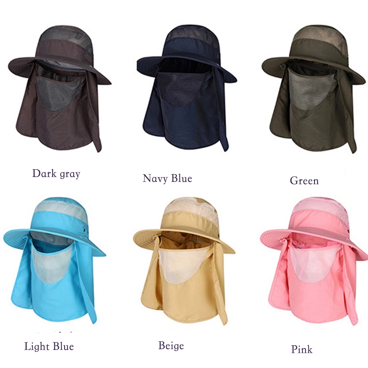 Fishing Hats Sun Protection With Face And Neck Flap Cover 4