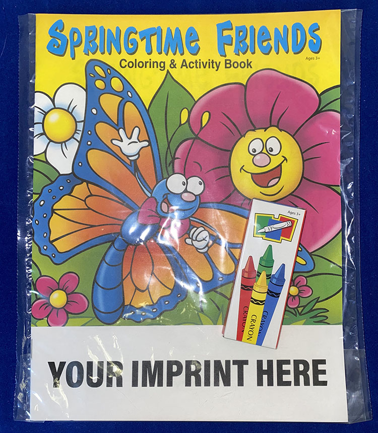 COLORING SET - Springtime Friends Coloring Book Fun Pack
